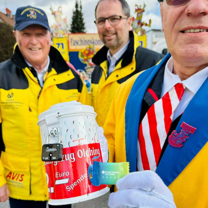 Faschingszug Spenden Stadtwerke