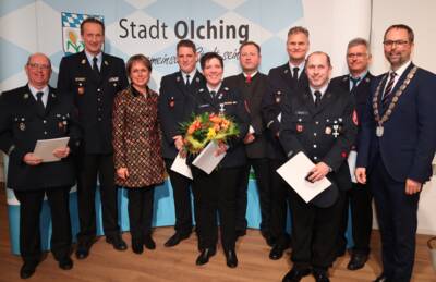 Gruppenfoto Feuerwehrehrungen