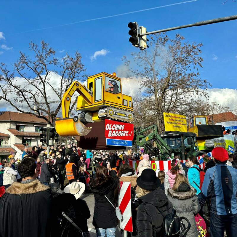 Faschingszug 2024 Bagger